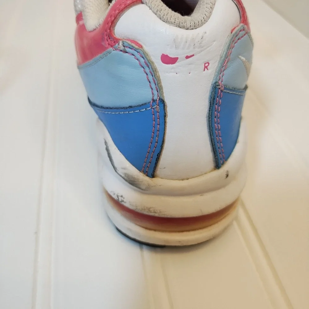 Nike Air Max 95 Kids‎ 5Y White Pink Blue Sneakers White Shark Coast 310830-109